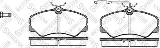 Stellox 273 002-SX - Тормозные колодки, дисковые, комплект autosila-amz.com