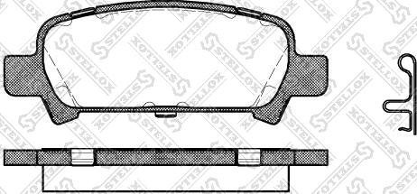 Stellox 740 002B-SX - Тормозные колодки, дисковые, комплект autosila-amz.com