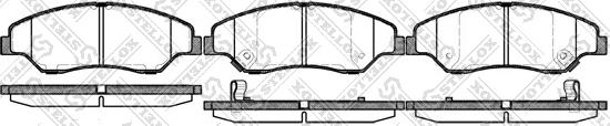 Stellox 750 002-SX - Тормозные колодки, дисковые, комплект autosila-amz.com