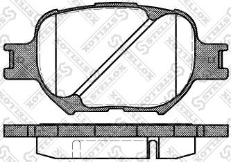 Stellox 753 000-SX - Тормозные колодки, дисковые, комплект autosila-amz.com