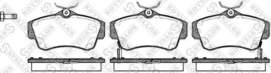 Stellox 764 002B-SX - Тормозные колодки, дисковые, комплект autosila-amz.com