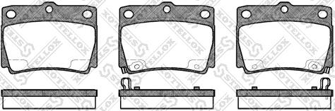 Stellox 761 002B-SX - Тормозные колодки, дисковые, комплект autosila-amz.com