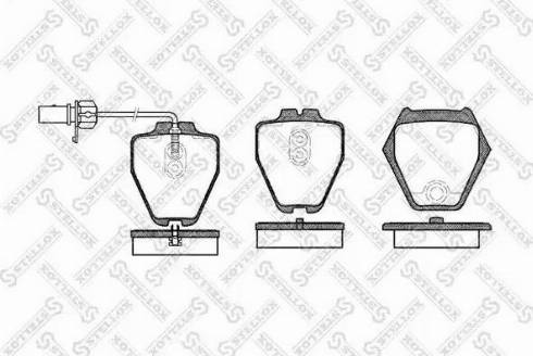 Stellox 763 002L-SX - Тормозные колодки, дисковые, комплект autosila-amz.com