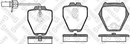 Stellox 763 002-SX - Тормозные колодки, дисковые, комплект autosila-amz.com