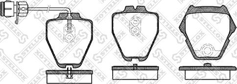 Stellox 763 012B-SX - Тормозные колодки, дисковые, комплект autosila-amz.com