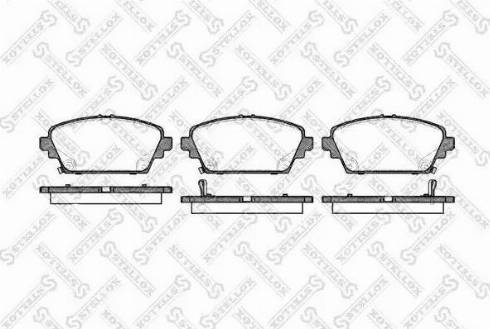 Stellox 705 002BL-SX - Тормозные колодки, дисковые, комплект autosila-amz.com