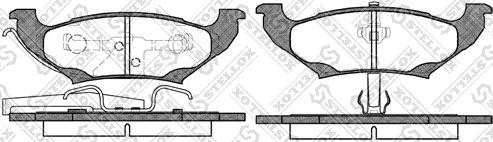 Stellox 701 010B-SX - Тормозные колодки, дисковые, комплект autosila-amz.com