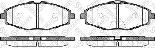 Stellox 707 000B-SX - Тормозные колодки, дисковые, комплект autosila-amz.com