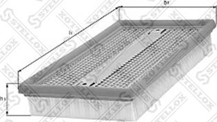 Stellox 71-00336-SX - Воздушный фильтр, двигатель autosila-amz.com