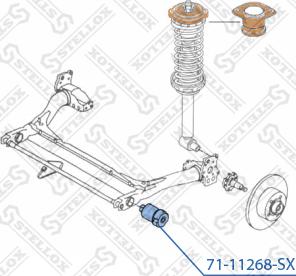 Stellox 71-11268-SX - сайлентблок зад. балки!\ Audi A4 1.6-2.8/1.9TDi/2.5TDi 95-01 autosila-amz.com