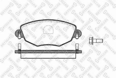 Stellox 787 000BL-SX - Тормозные колодки, дисковые, комплект autosila-amz.com