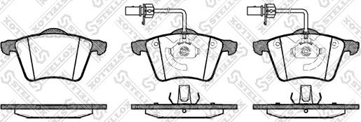 Stellox 732 002B-SX - Тормозные колодки, дисковые, комплект autosila-amz.com