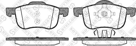 Stellox 724 000B-SX - Тормозные колодки, дисковые, комплект autosila-amz.com