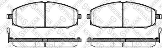 Stellox 722 004-SX - Тормозные колодки, дисковые, комплект autosila-amz.com