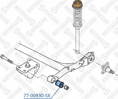 Stellox 77-00930-SX - Сайлентблок, рычаг подвески колеса autosila-amz.com