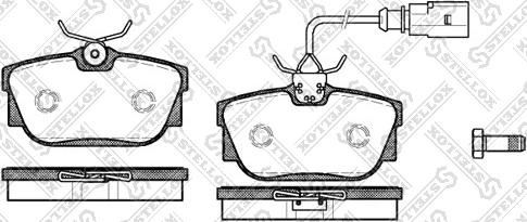 Stellox 778 001B-SX - 778 001B-SX 767 01 !колодки дисковые з.\ VW T4 2.5/2.4D 99-03 autosila-amz.com