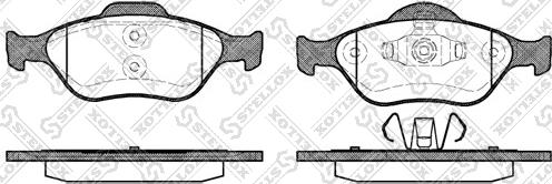 Stellox 777 000-SX - Тормозные колодки, дисковые, комплект autosila-amz.com