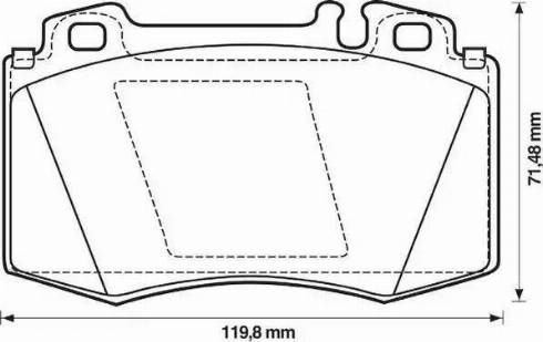 Stop 571961S - Тормозные колодки, дисковые, комплект autosila-amz.com