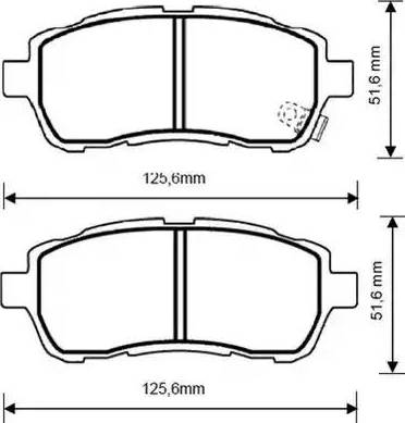 Stop 573249S - Тормозные колодки, дисковые, комплект autosila-amz.com