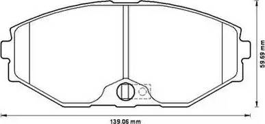 Stop 572506S - Тормозные колодки, дисковые, комплект autosila-amz.com