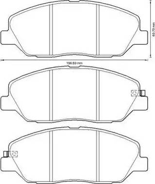 Stop 572607S - Тормозные колодки, дисковые, комплект autosila-amz.com