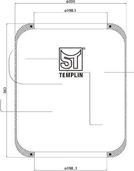 ST-Templin 04.060.6006.140 - Кожух пневматической рессоры autosila-amz.com