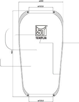 ST-Templin 04.060.6006.210 - Кожух пневматической рессоры autosila-amz.com