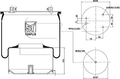 ST-Templin 04.060.6106.460 - Кожух пневматической рессоры autosila-amz.com