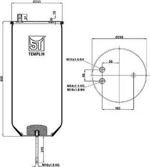 ST-Templin 04.060.6106.811 - Кожух пневматической рессоры autosila-amz.com