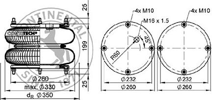 ST-Templin 04.010.6200.980 - Кожух пневматической рессоры autosila-amz.com