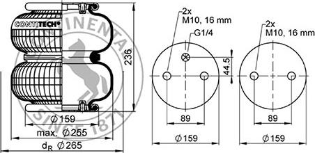 ST-Templin 04.010.6200.870 - Кожух пневматической рессоры autosila-amz.com