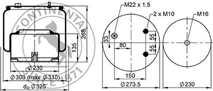 ST-Templin 04.010.6200.755 - Кожух пневматической рессоры autosila-amz.com