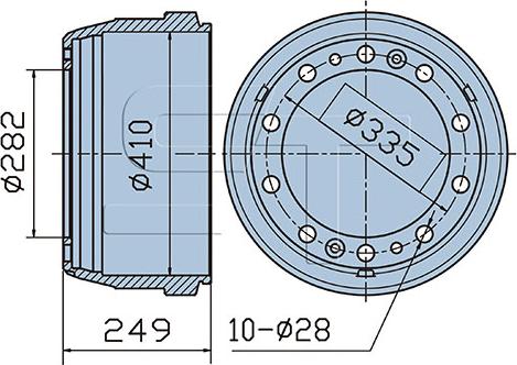 ST-Templin 03.090.4004.040 - Тормозной барабан autosila-amz.com