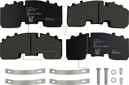 ST-Templin 03.120.8700.761 - Тормозные колодки, дисковые, комплект autosila-amz.com