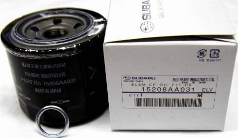 Subaru 15208AA031 - Масляный фильтр autosila-amz.com
