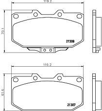 Subaru 26296AE120 - Тормозные колодки, дисковые, комплект autosila-amz.com