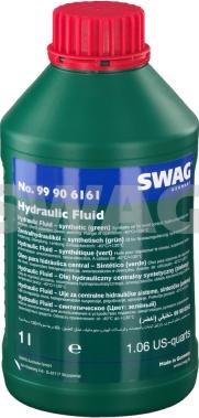 Swag 99 90 6161 - Жидкость гидравлическая 1л - для централиз. гидросистем (зеленая) LDS, PSA S712710, BMW 81229407758, autosila-amz.com