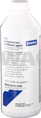 Swag 99 90 1089 - Охлаждающая жидкость SWAG 99901089 1.5л G011A8CA1 антифриз концентрат G11 (синий) autosila-amz.com