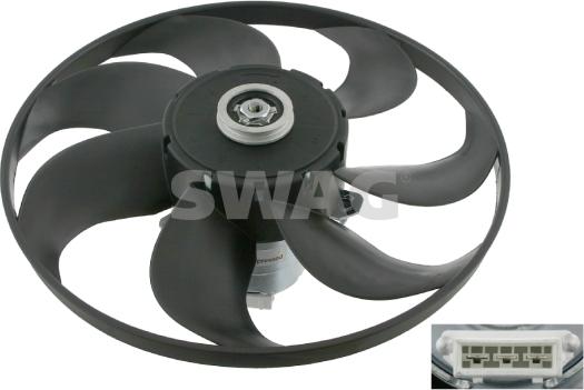 Swag 99 91 4848 - Вентилятор радиатора VW: PASSAT (3A2/35I) 1.6-2.8i/TD/TDi/16V/VR6/Syncro 88-96, PASSAT VARIANT (3A5/ autosila-amz.com