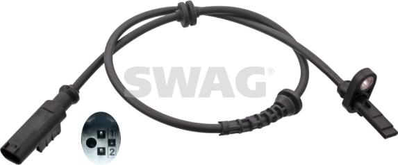 Swag 40 10 0988 - Датчик ABS, частота вращения колеса autosila-amz.com