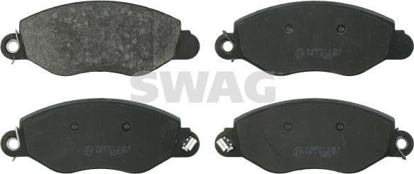 Swag 50 91 6424 - Тормозные колодки, дисковые, комплект autosila-amz.com