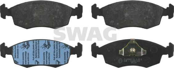 Swag 50 91 6021 - Тормозные колодки, дисковые, комплект autosila-amz.com