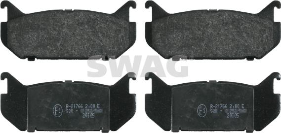 Swag 50 91 6194 - Тормозные колодки, дисковые, комплект autosila-amz.com