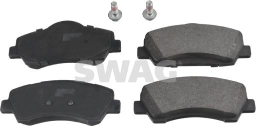 Swag 64 11 6424 - Тормозные колодки, дисковые, комплект autosila-amz.com
