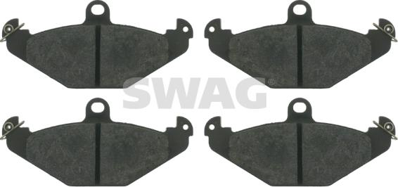 Swag 60 91 6403 - Тормозные колодки, дисковые, комплект autosila-amz.com