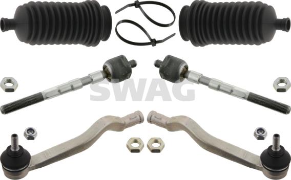 Swag 60 93 4332 - Ремкомплект, осевой шарнир рулевой тяги autosila-amz.com