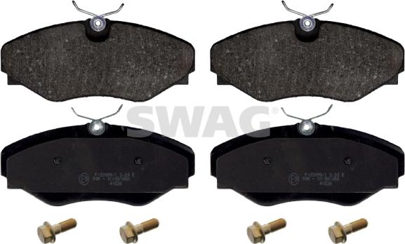 Swag 60 11 6191 - Тормозные колодки, дисковые, комплект autosila-amz.com