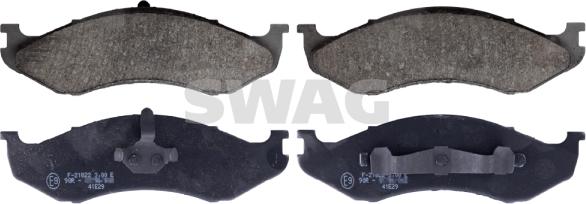 Swag 60 11 6197 - Тормозные колодки, дисковые, комплект autosila-amz.com