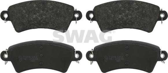 Swag 62 91 6364 - Тормозные колодки, дисковые, комплект autosila-amz.com