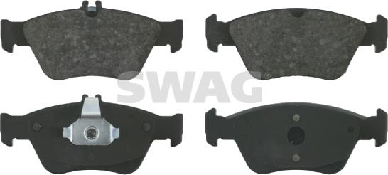 Swag 10 91 6027 - Тормозные колодки, дисковые, комплект autosila-amz.com